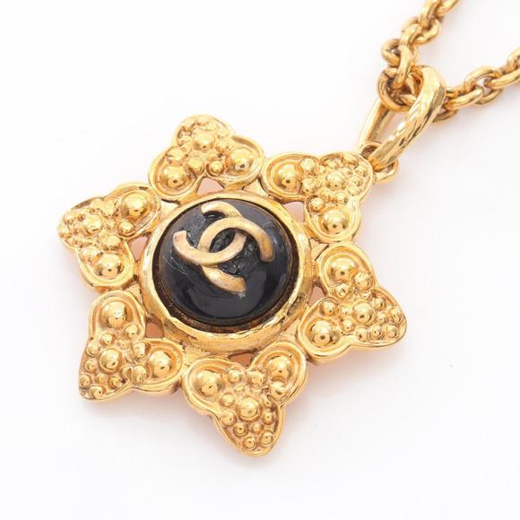 CHANEL Black Pearl Logo Necklace - Picture 1 of 6